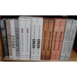 A collection of hardback books about building materials and their use in contemporary