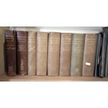 Eight volumes of The Cambridge Medieval History including maps I-VIII, published Cambridge