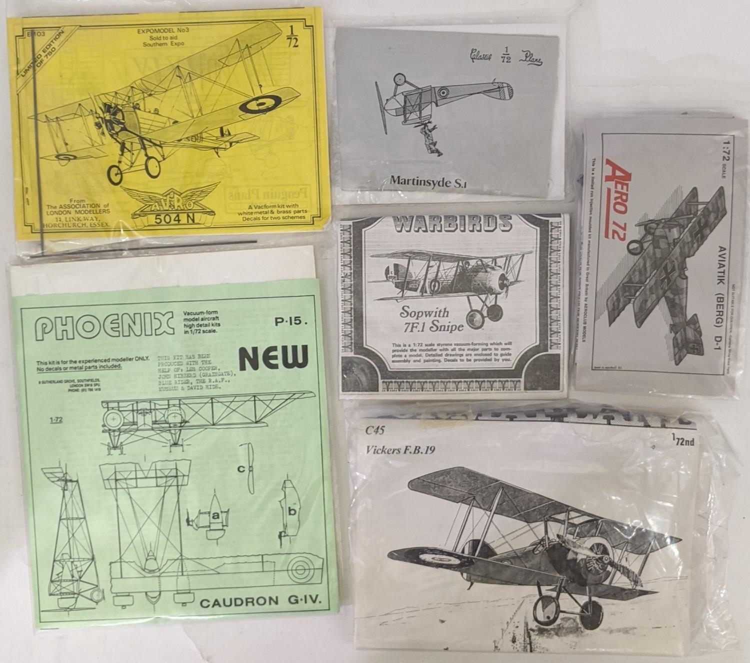 Collection of 24 model aircraft kits od WW1 planes, all believed to be complete and most sealed in - Image 2 of 7