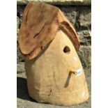 a small rustic fairy tale type bird house, 37cm high