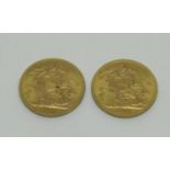 Two sovereigns each dated 1913 (2)