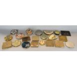 A collection of mid 20th century powder compacts, some with original boxes and cases, by Coty,