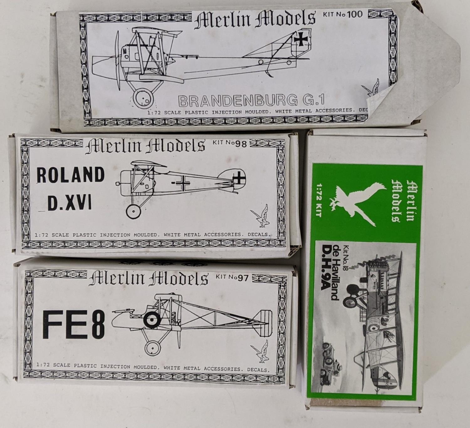 Collection of 24 model aircraft kits od WW1 planes, all believed to be complete and most sealed in - Image 5 of 7