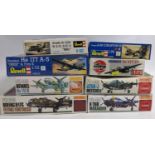 Collection of 9 model aircraft kits all 1:72 scale WW2 bombers and believed to be complete. Includes