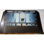 Two cinema advertising boards - MIB, Men In Black, Coming To Earth 8.4.98 (2)