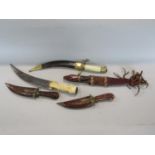 A collection of eastern daggers (5)