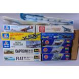 13 model aircraft kits of WW2 bombers including kits by Revell, Italaeri, Airfix, Supermodel,