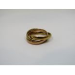 9ct Russian wedding ring, 7.1g