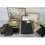 An interesting collection of photographic negatives and plates - a variety of images including