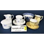 A collection of Crown Staffordshire Elsinore coffee wares comprising eleven cups, eleven saucers,