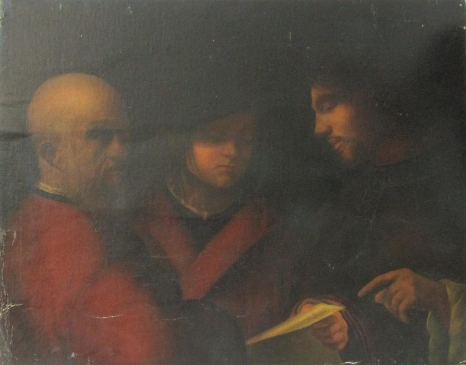 Continental school (probably Italian) In the 16th century manner, a group of three men in