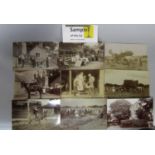 A charming collection of 29 postcards centred around a farm near Longney (on the River Severn, South