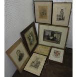 A small collection of pictures relating to Bristol including a 19th century watercolour of the