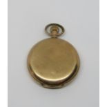 Vintage gold plated Waltham Hunter pocket watch, 50 mm case, not currently running