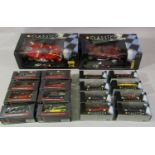 Boxful of Shell Classico model cars including 1:18 scale 1958 250 Testa Rossa and 1972 Ferrari