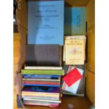 A box containing a collection of vintage and other children's books including Mr Men titles and