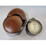 J J Hicks of London barometer altimeter etched P.F.M Michelli, Eton College 1902 in leather case