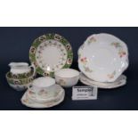 A collection of early 20th century Royal Albion china teawares comprising a pair of cake plates,