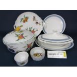 A collection of Royal Doulton Eastbrook pattern dinnerwares comprising tureen and cover, pair of