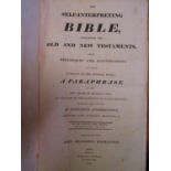 Brown, Rev. John, 'The Self-interpreting Bible', with 40 engravings, printed Brightly and Childs