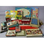 Collection of vintage games including a Chad Valley bagatelle, 'Peter Rabbit's Race Game', Monopoly,