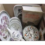 A collection of Portmerion Botanic Garden pattern wares including a tureen and cover, oval serving