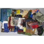 8 silk ladies scarves by Liberty together with a further quantity of silk scarves by Jacqumar, Louis