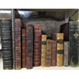 A collection of leatherbound books to include 'Specimens of the British Poets' by Thomas Campbell,