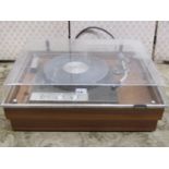 A Garrard 401 record player with SME model 3009 tone arm, together with a further SME head shell,