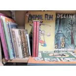 A collection of vintage and other children's books including a cased set of Folio Society Alice