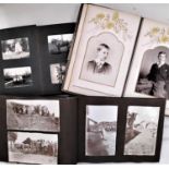 Four photograph albums containing a quantity of late 19th/early 20th century photographs including