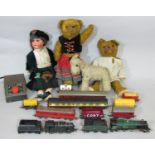 Mixed collection of toys and model rail including Hornby 'Albert Hall' locomotive with tender (
