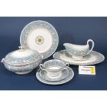 A quantity of Wedgwood Florentine pattern dinnerwares comprising two handled tureen and cover, two