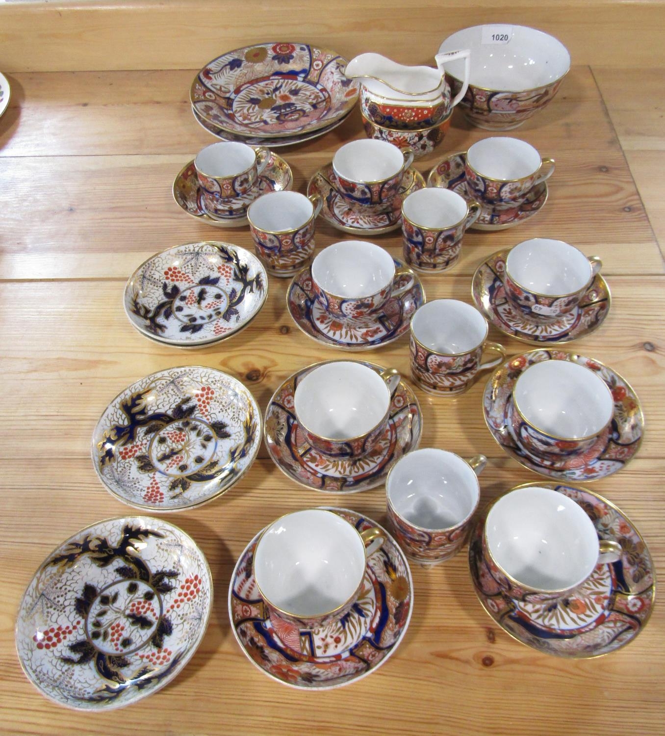 A collection of early 19th century tea and coffee wares with painted and gilded decoration in the - Image 2 of 2