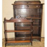 A small Georgian style mahogany occasional table, the oval top on a fluted column and tripod base, a