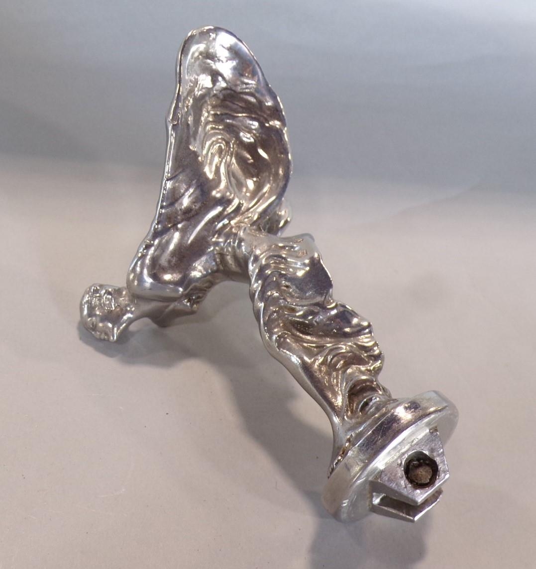 A Rolls Royce silver plated mascot, The Spirit of Ecstasy, 12cm high - Image 4 of 4