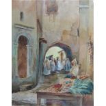 G Marchettini (early 20th century school) - pair of studies of North African townscapes with