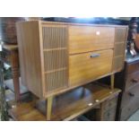 1960s radiogram in a teak wood case, Loewe Opta Verona serial number 11740 with hand books, together