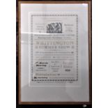 Whittington Press - Three framed posters to include The English Scene with a wood engraving by