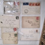 A box containing a quantity of mixed postal history (1)