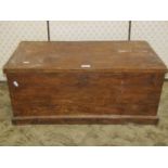 19th century elm blanket chest, 76cm wide