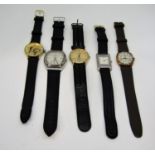Collection of vintage gents dress watches to include a Rotary Special Sport gold plated, Manis