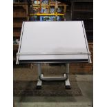 Bieffe artists or architects drawing board with adjustable framework, the board 100 x 135cm approx