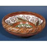 Mark V Marshall (1843-1913) An unusual Royal Doulton bowl with moulded incised and painted