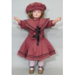 Early 20th century 'All Wood Perfection Art Doll' by Schoenhut, made in Philapelphia, having a solid