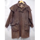 Australian waxed jacket 'Driza-Bone Short Coat' size 5 M CH 105cm. Back length (not incl collar)