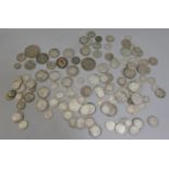 A collection of pre 1920 English silver coinage, the majority Victorian, 700g approx