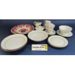 A quantity of Bavarian Edelstein wares including oval serving plate, 40 various plates and dishes of