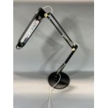 Anglepoise type fluorescent desk lamp