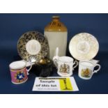 A collection of royal commemorative wares comprising boxed limited edition Royal Worcester